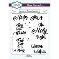 Oh Holy Night Christmas Sentiment Clear Stamp Set 