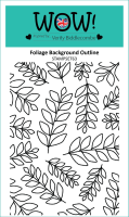 Outline Foliage Background Stamp