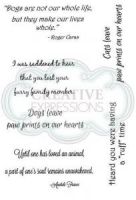 Paw Prints on your Heart Clear Stamp Set