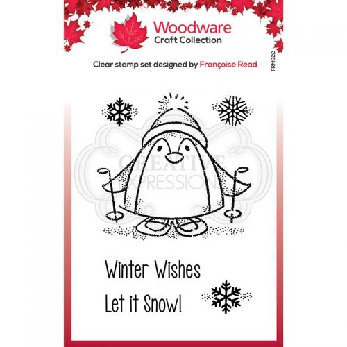 Woodware Peter Penguin Clear Stamp Set