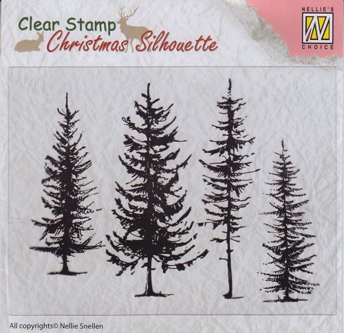 Christmas Pine Trees Clear Stamp (OUT OF STOCK)