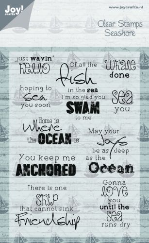 Seashore Sentiments Clear Stamp Set