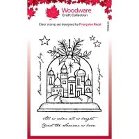 Silent Night Christmas Globe Clear Stamp Set