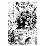 Spring Collage Clear Background Stamp