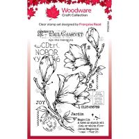 Woodware Spring Magnolia Clear Stamp