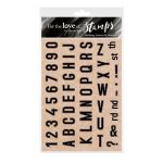 Striking Letters and Numbers Clear Stamp Set 