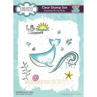 Summer Vibes Whale Clear Stamp Set