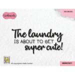 Super Cute Laundry Baby Sentiment Stamp