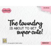 Super Cute Laundry Baby Sentiment Stamp