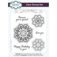 Tea Bag Folding Clear Stamp Set Pointy Petals