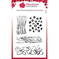 Woodware Texture Patches Clear Stamp Set