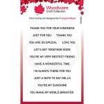 Woodware Thoughtful Strips Clear Stamp Set