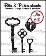 Three Keys and Padlock Clear Stamp Set