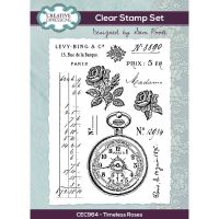 Timeless Roses Vintage Style Clear Stamp Set