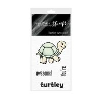 Pocket Sized Puns Turtley Awesome Clear Stamp Set