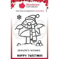 Woodware Tweetmas Robin Clear Stamp Set