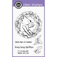 Winnie The Pooh Christmas Wreath Clear Stamp Set
