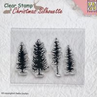 Christmas Pine Trees Clear Stamp