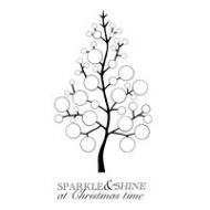 Woodware Bubble Bloom Festive Tree Clear Stamp (OUT OF STOCK)