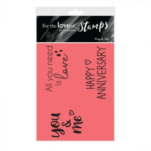 You and Me Anniversary Sentiment Clear Stamp Set