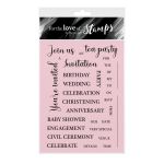 Youre Invited Invitation Clear Stamp Set