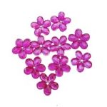 10mm Crystal Flowers Cerise