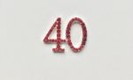 Crystal Number 40 Red