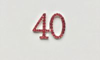 Crystal Number 40 Red