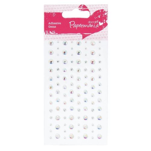 Self Adhesive Crystals Clear Irridescent