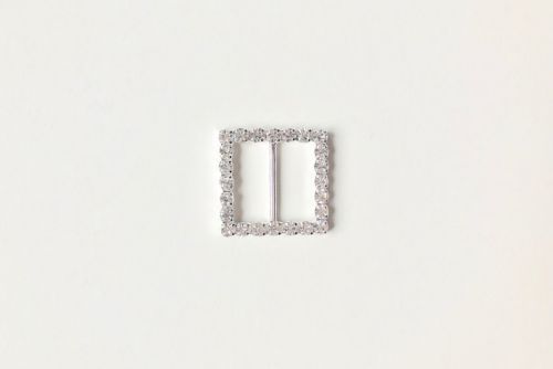 Diamante Buckle Slider Square