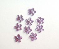10mm Crystal Flowers Lilac