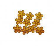 10mm Crystal Flowers Yellow