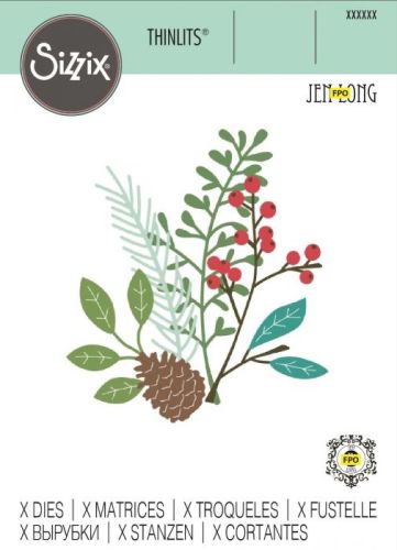 Thinlits Winter Woodland Christmas Foliage Die Set