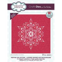 Layered Snowflake Background Die Set