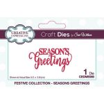 Seasons Greetings Christmas Sentiment Die