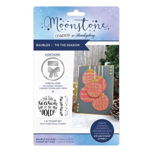 Tis The Season Christmas Baubles Stamp and Die Set