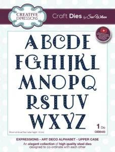 Art Deco Alphabet Die Set Uppercase