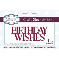 Art Deco Birthday Wishes Die