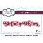 Birthday Wishes Shadowed Sentiments Die Set 