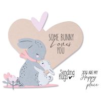 Sizzix Bunny Love Stamp And Die Set