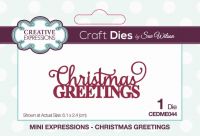 Christmas Greetings Mini Expressions Craft Die