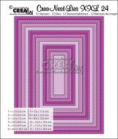 Nested Stitched Rectangles Die Set