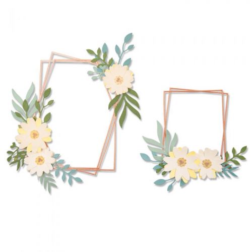 Thinlits Geo Floral Frames Die Set