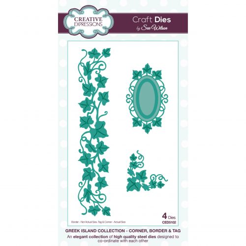 Ivy Leaf Corner Border and Tag Die Set