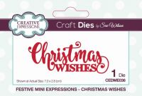 Festive Mini Expressions Christmas Wishes Die