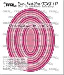 Nesting Ovals Die Set With Small Stripes Edge