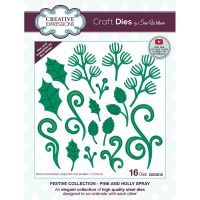 Pine Cone and Holly Leaf Die Set