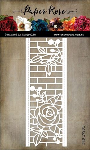 Rose and Brick Border Die