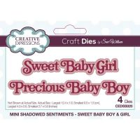 Sweet Baby Boy Girl  Die Set