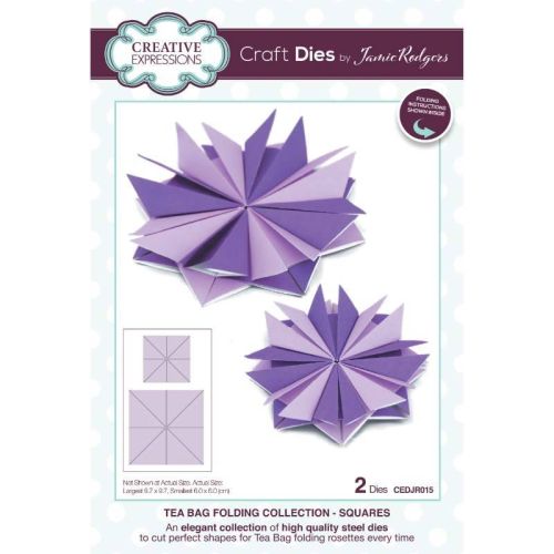 Tea Bag Folding Die Set Squares